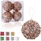 4pc Christmas Ball Shatterproof Ornaments Set (Champagne) - 4.25 x 4.25 x 4.25 inches